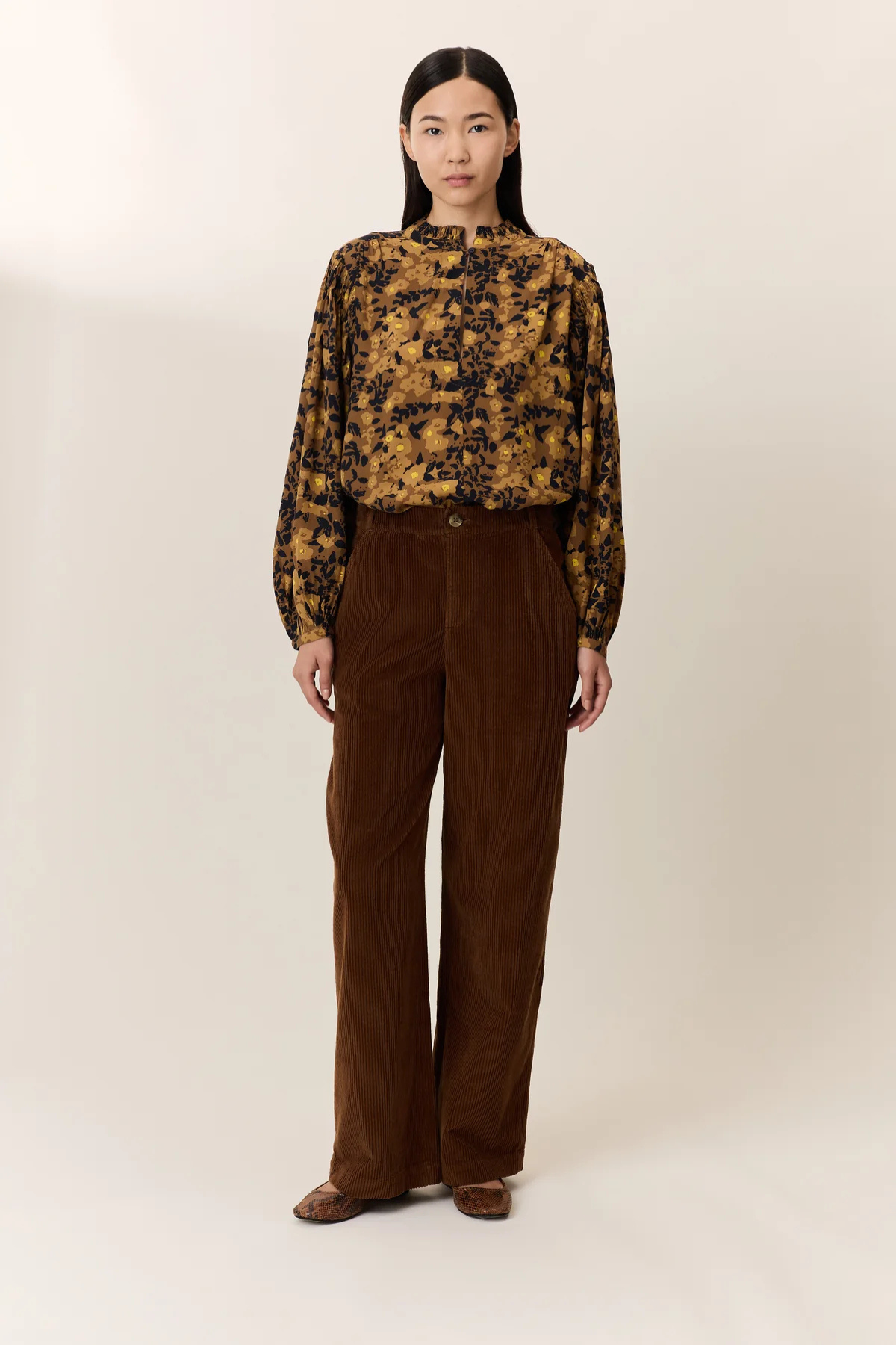 CATZ FLOWER BLOUSE YELLOW