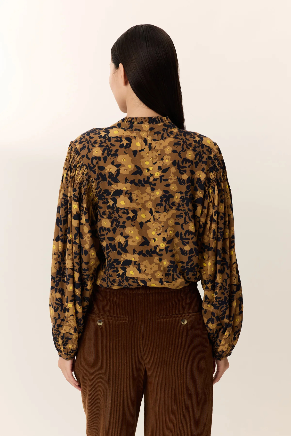 CATZ FLOWER BLOUSE YELLOW