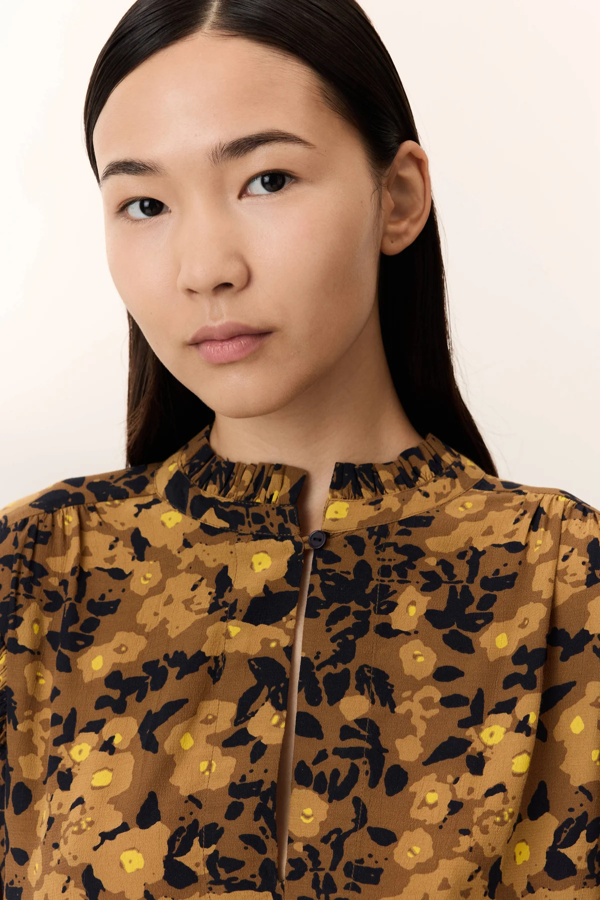 CATZ FLOWER BLOUSE YELLOW