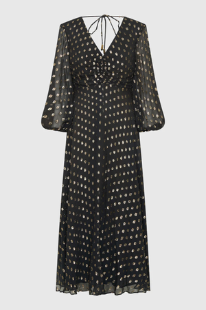 CECILE MIDI DRESS BLACK