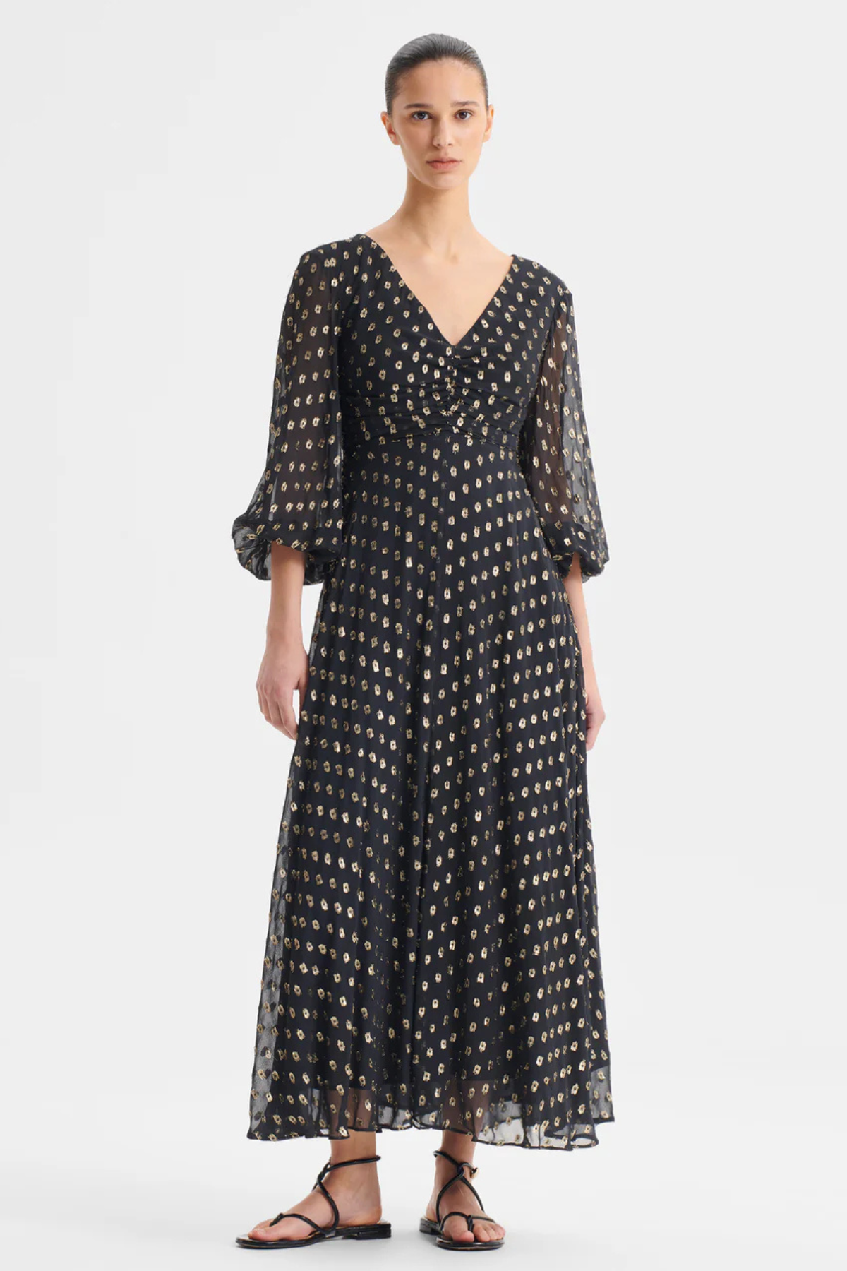 CECILE MIDI DRESS BLACK