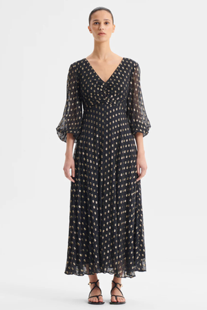 CECILE MIDI DRESS BLACK