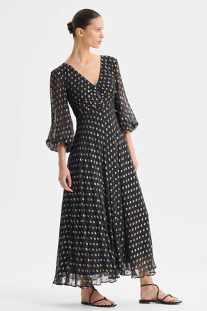 CECILE MIDI DRESS BLACK