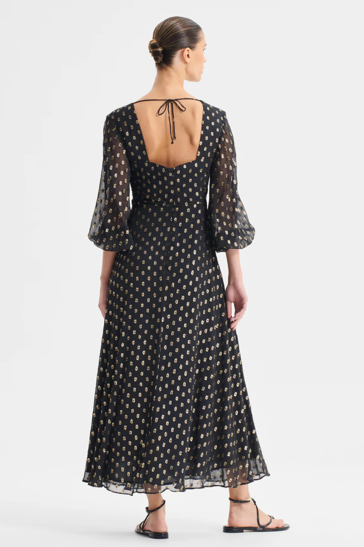 CECILE MIDI DRESS BLACK