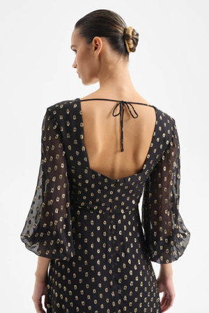 CECILE MIDI DRESS BLACK