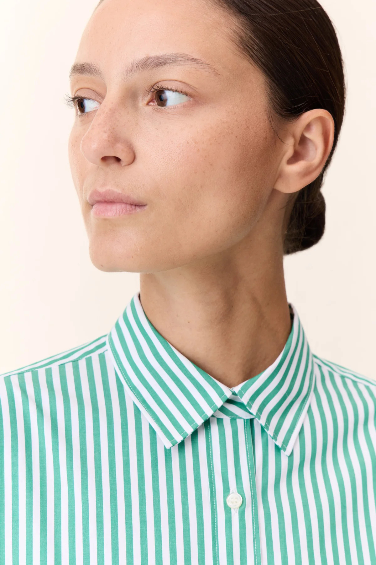 CELEN STRIPE SHIRT GREEN