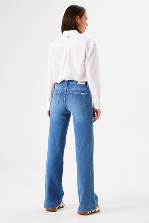 CELIA WIDE LEG JEANS MEDIUM BLUE