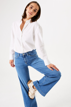 CELIA WIDE LEG JEANS MEDIUM BLUE