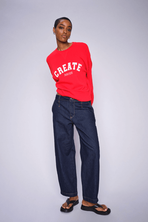 CELLI SWEATSHIRT CHINESE RED