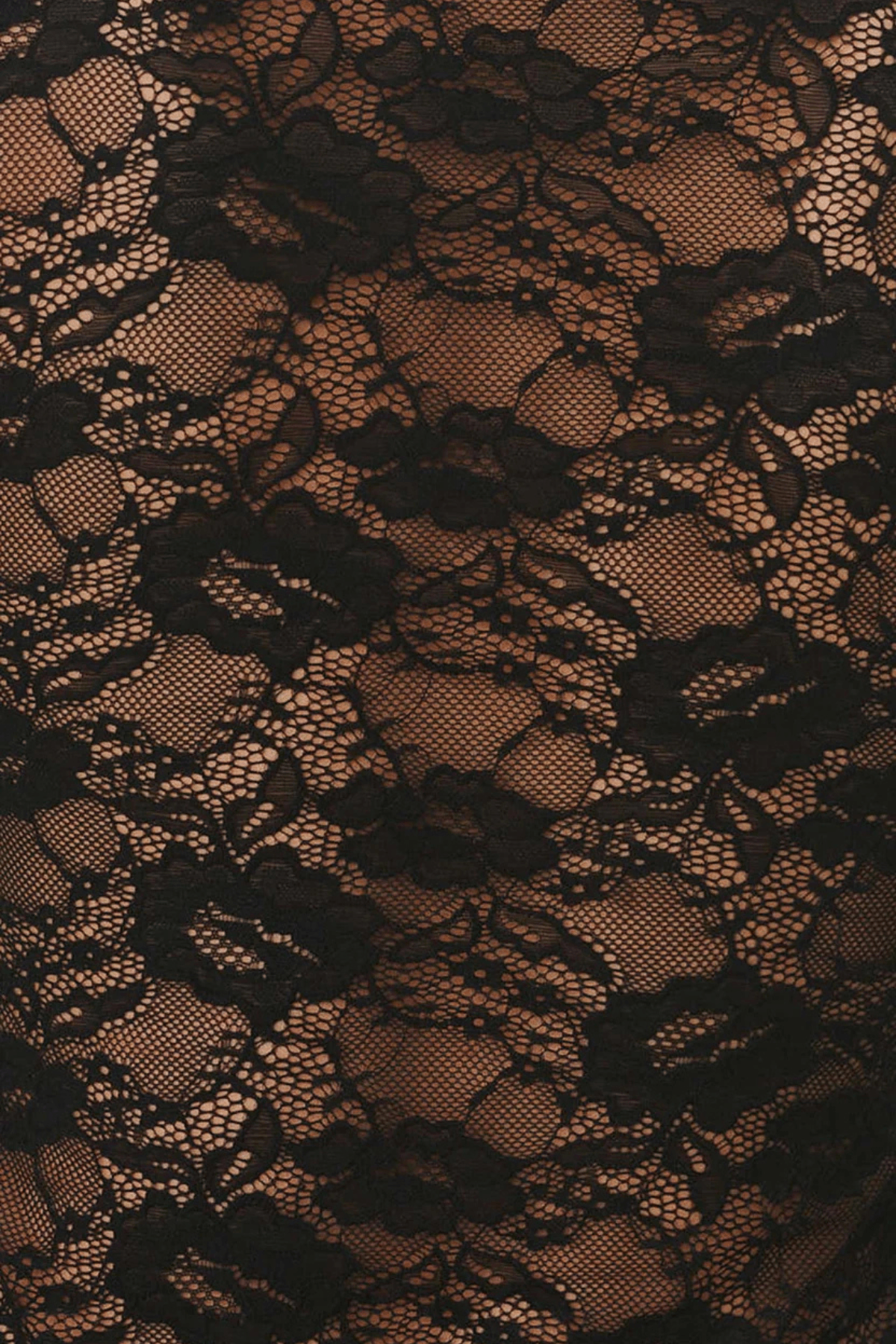 CHARLOTTE ROSE LACE TOP NOIR
