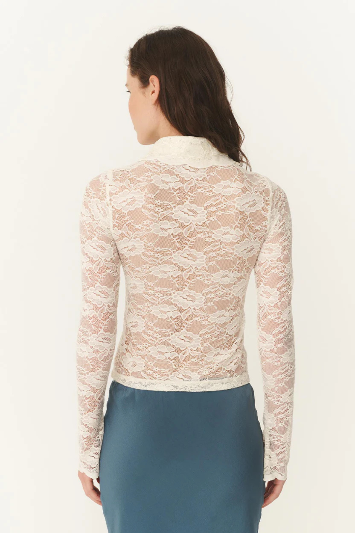 CHARLOTTE ROSE LACE TOP BUTTER CREME