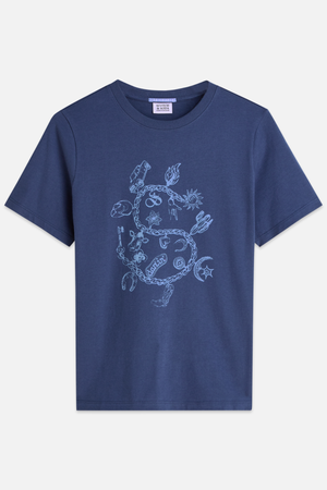 CHEST ARTWORK T-SHIRT OCEANA