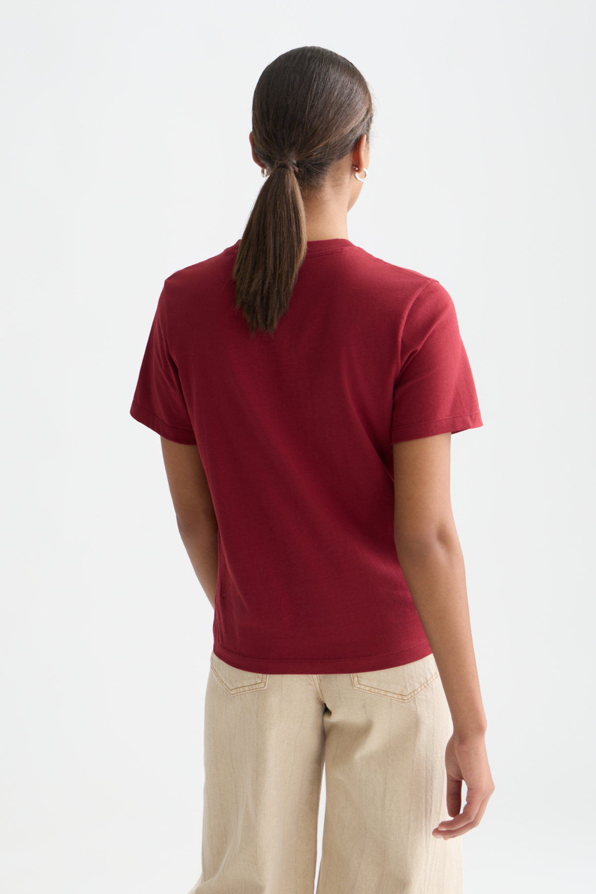 CHEST ARTWORK T-SHIRT BIKING RED