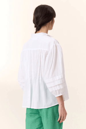 CHIMI PLEAT SHIRT WHITE