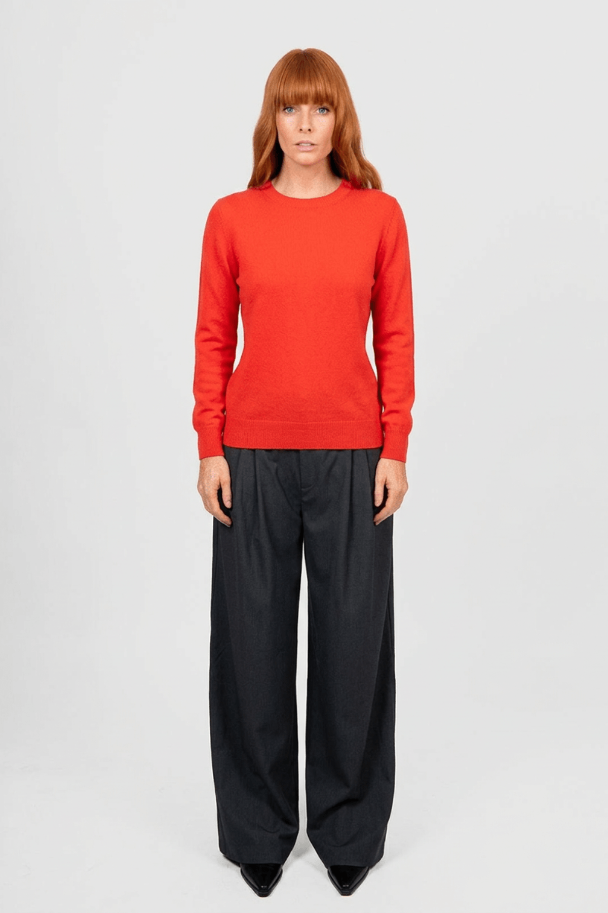 CHLOE CREW NECK PULLOVER CAYENNE