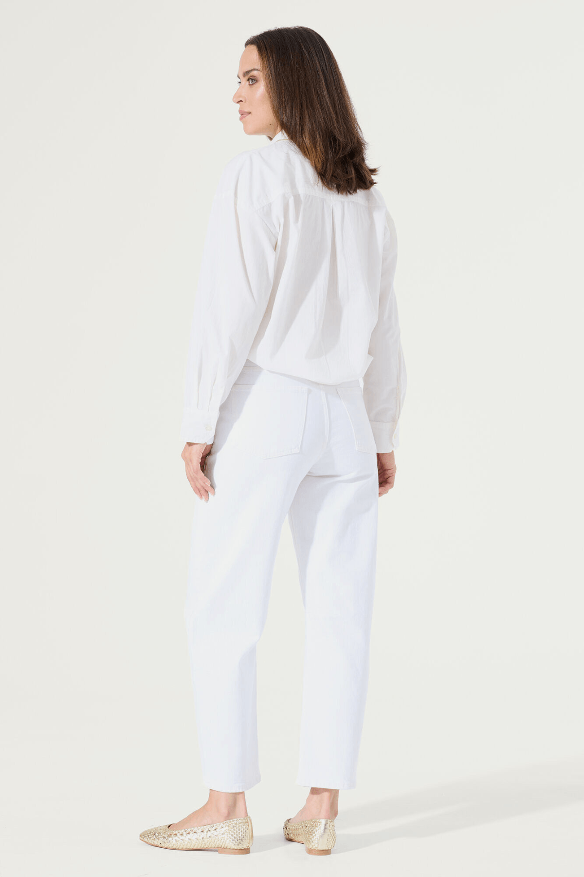 CHYLA BARREL FIT JEANS WHITE