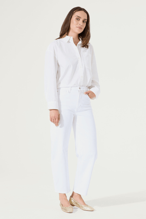 CHYLA BARREL FIT JEANS WHITE