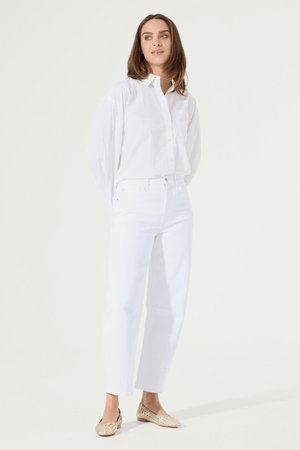 CHYLA BARREL FIT JEANS WHITE