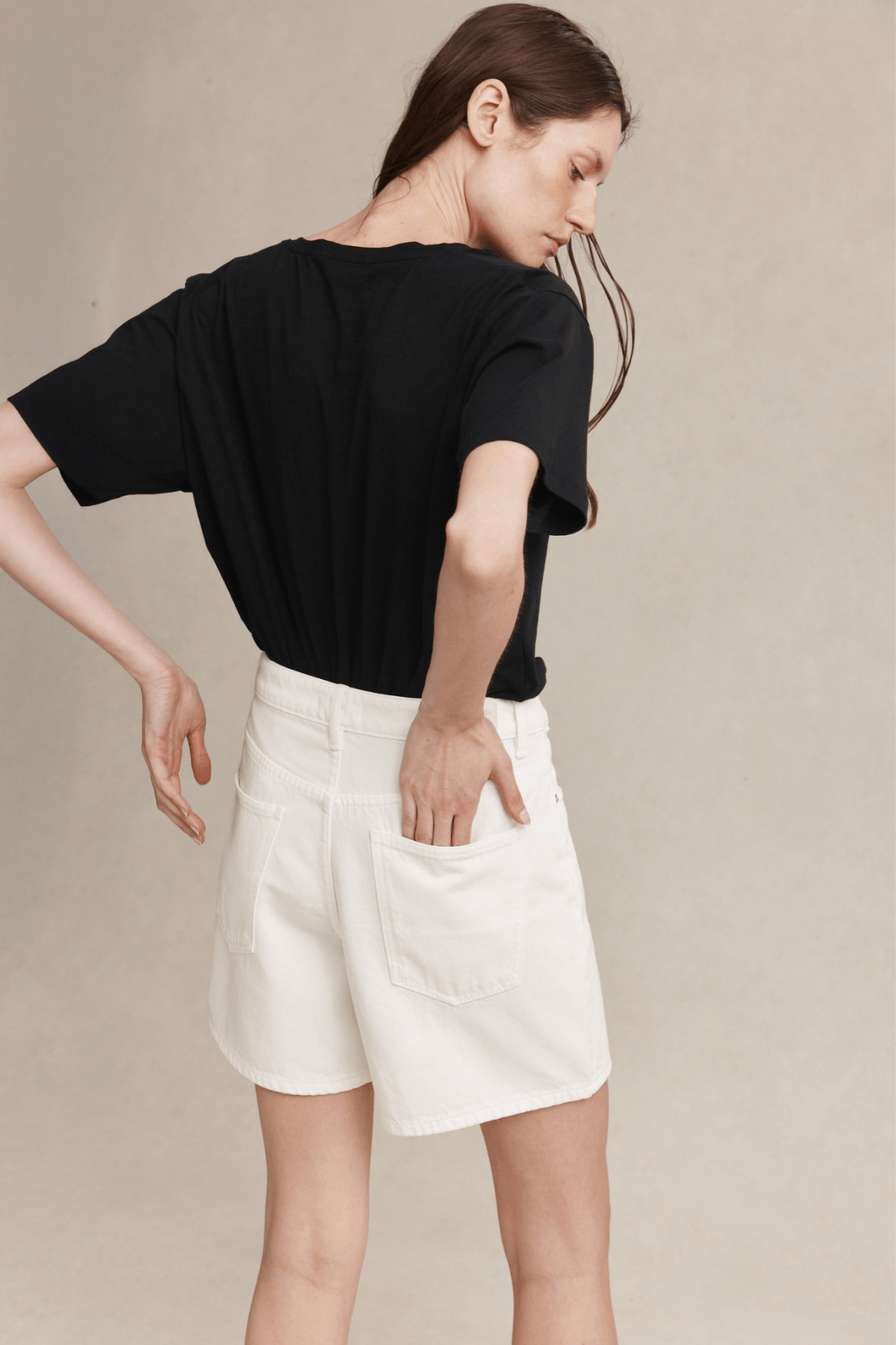 CLASSIC JEAN SHORT BLANC