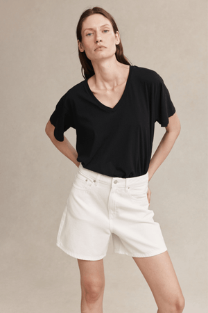 CLASSIC JEAN SHORT BLANC
