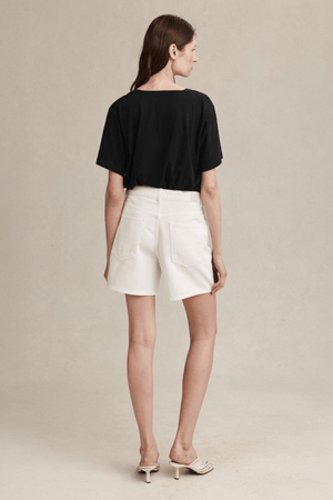CLASSIC JEAN SHORT BLANC
