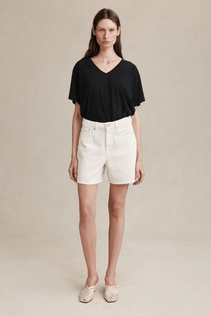 CLASSIC JEAN SHORT BLANC
