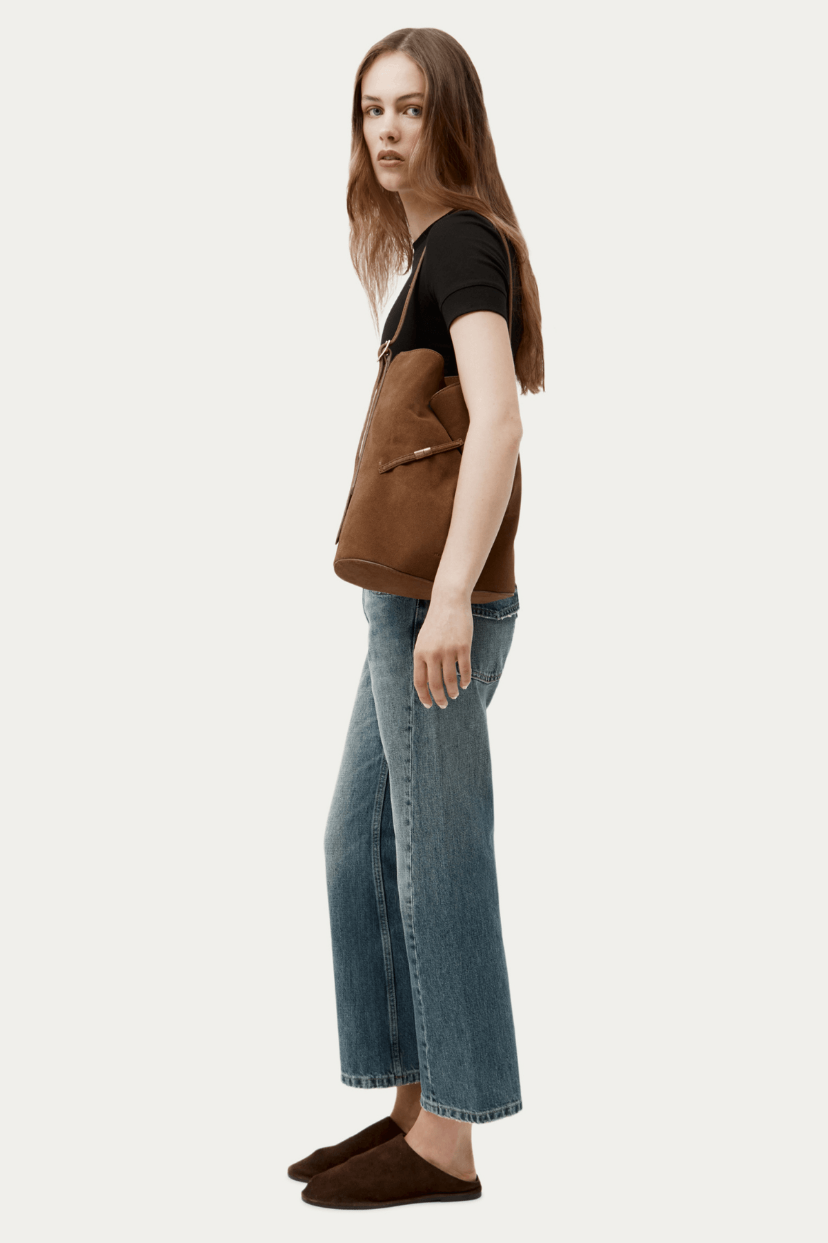 CLIPPITY TOTE HAZEL SUEDE