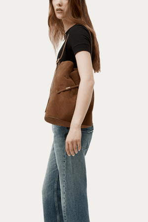 CLIPPITY TOTE HAZEL SUEDE