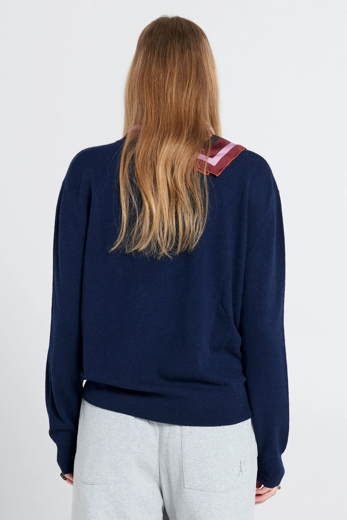 CLUB ARGYLE SWEATER NAVY