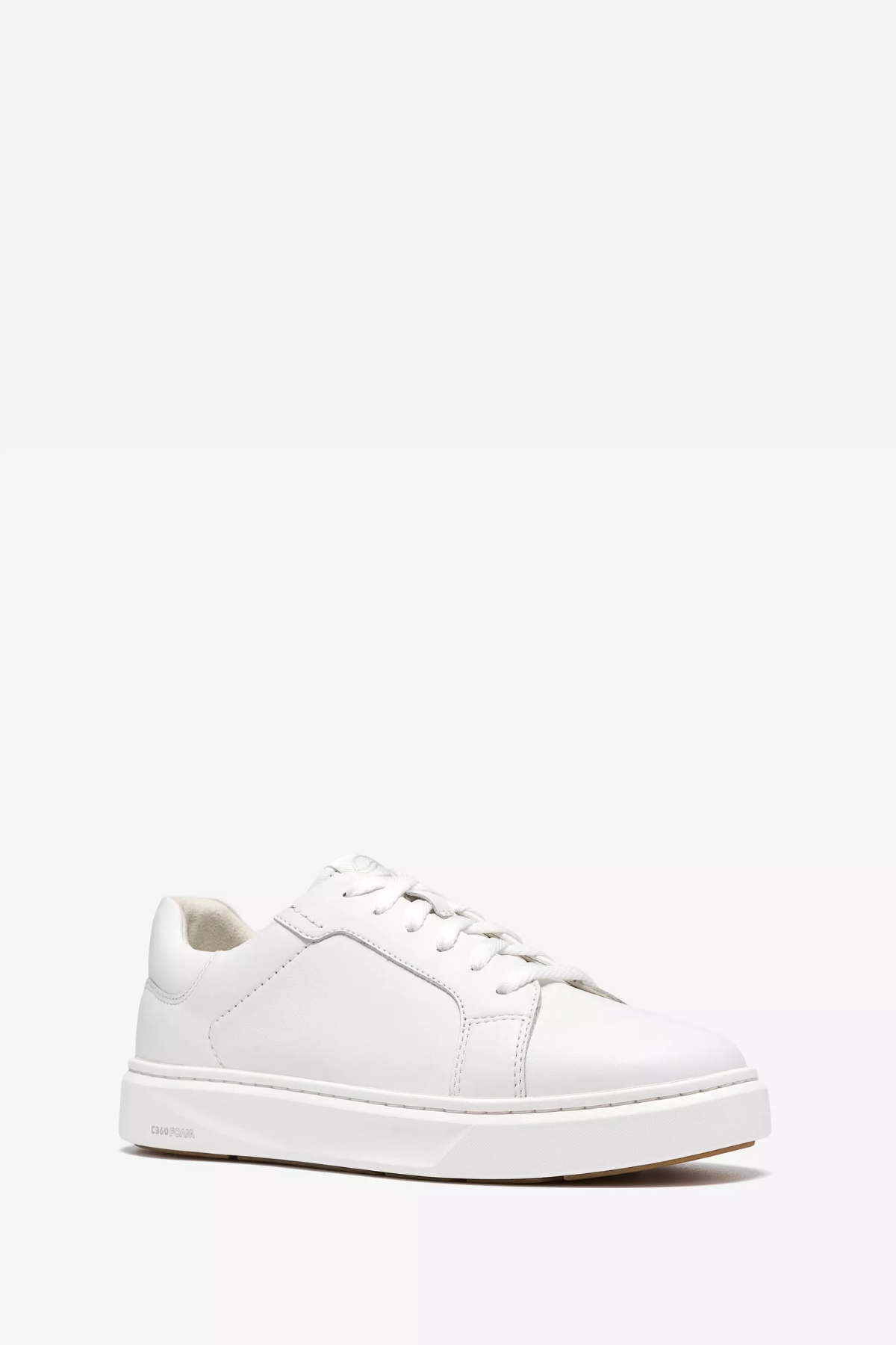 CODE C LACE SNEAKERS WHITE LEATHER