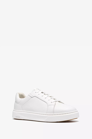 CODE C LACE SNEAKERS WHITE LEATHER