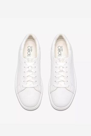 CODE C LACE SNEAKERS WHITE LEATHER