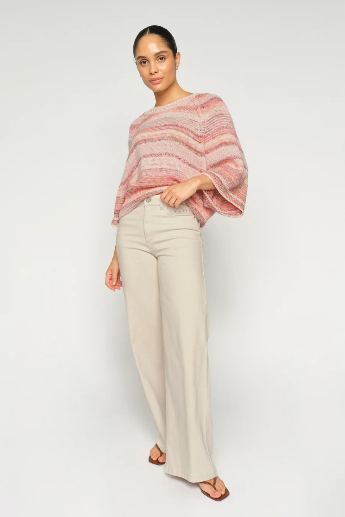 COLETTE FRINGE JEANS CLAY
