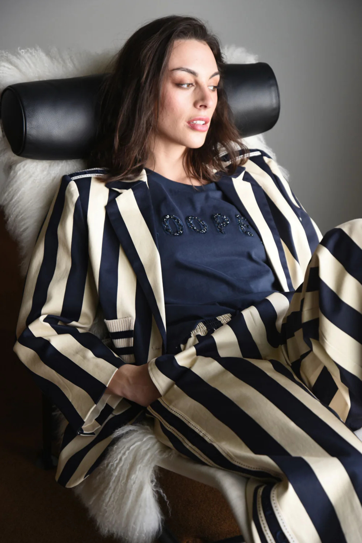 COOPER CLUB BLAZER NAVY STRIPE