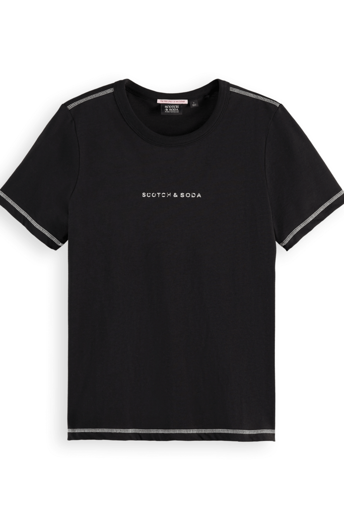 “Scotch & Soda” SSグラフィックTシャツ Black/Record Scotch&Soda SS Graphic Tee - Black Color Size M - New with