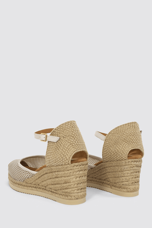 COREBO WEDGE SANDALS IVORY