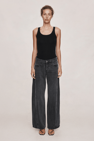 CROSS STITCH JEAN FADED BLACK