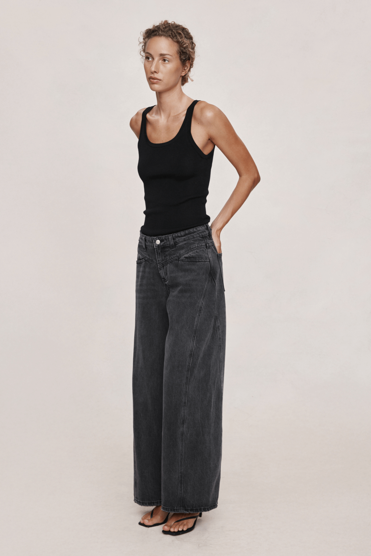 CROSS STITCH JEAN FADED BLACK