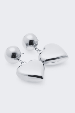 CUPID DROP EARRINGS SILVER