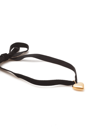CUPID CHOKER BLACK/GOLD