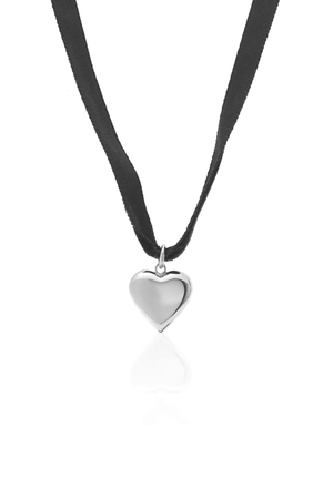 CUPID CHOKER BLACK/SILVER