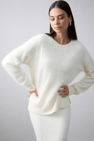 CYRA CREW BRUSHED CASHMERE POLAR