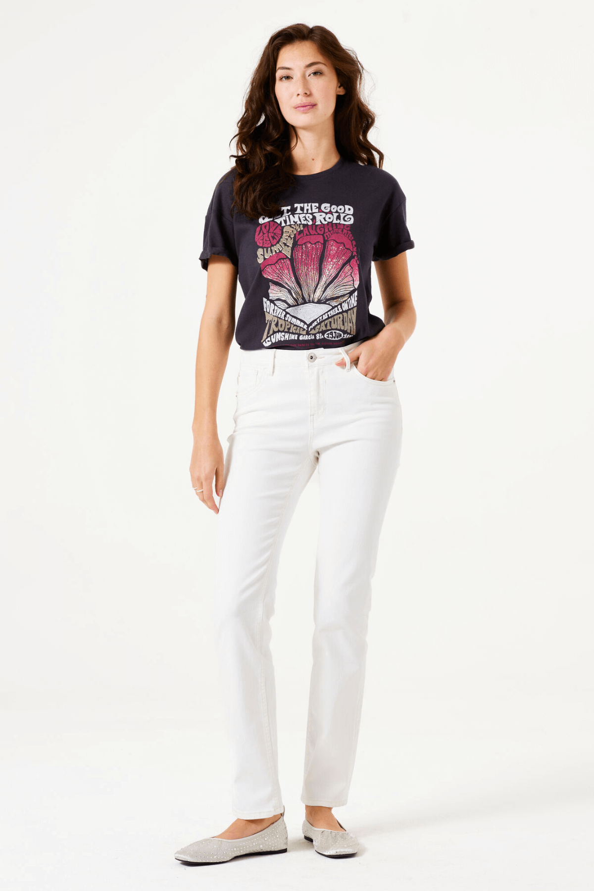 D50007 LADIES T-SHIRT ANTRACITE