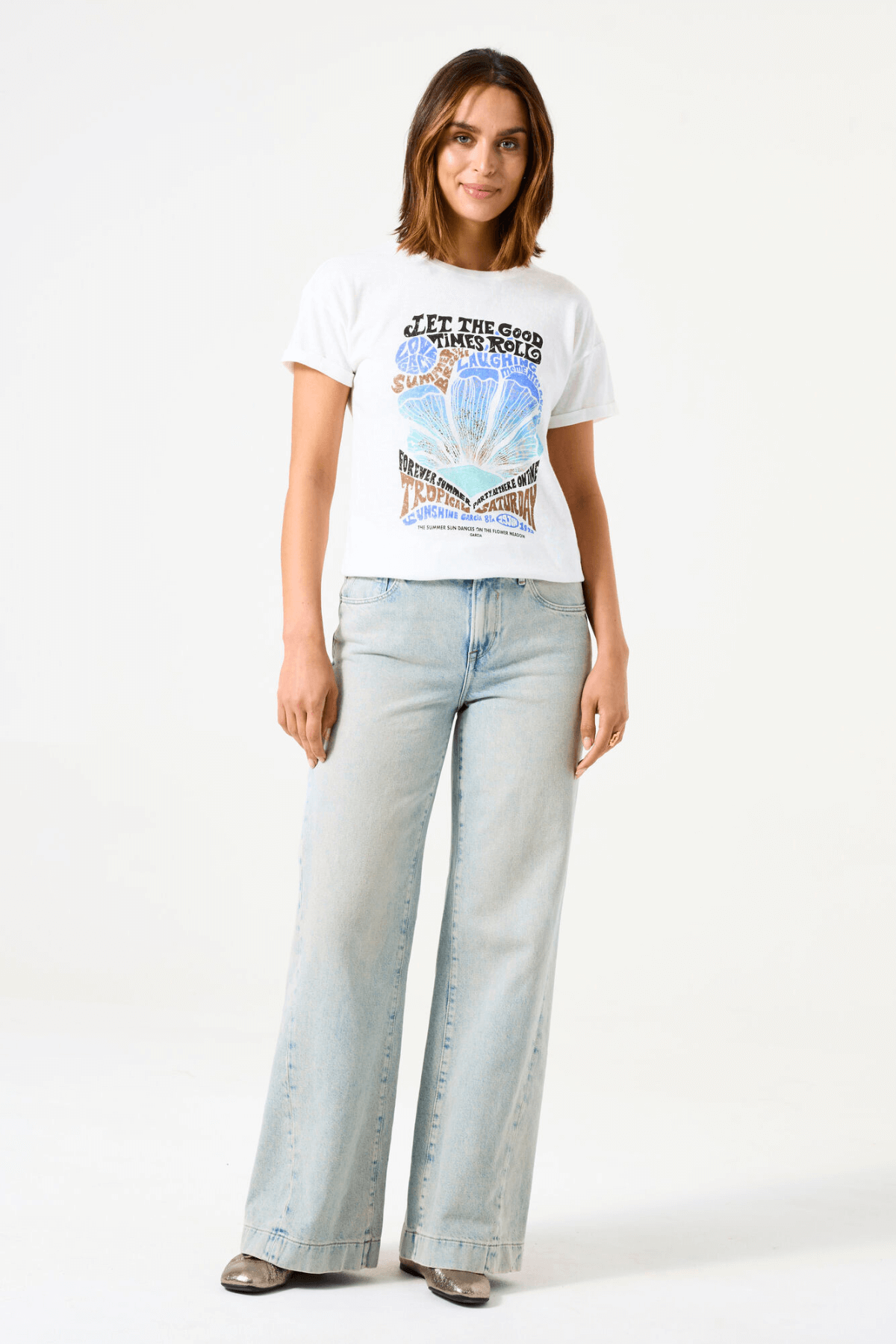 D50007 LADIES T-SHIRT OFF WHITE