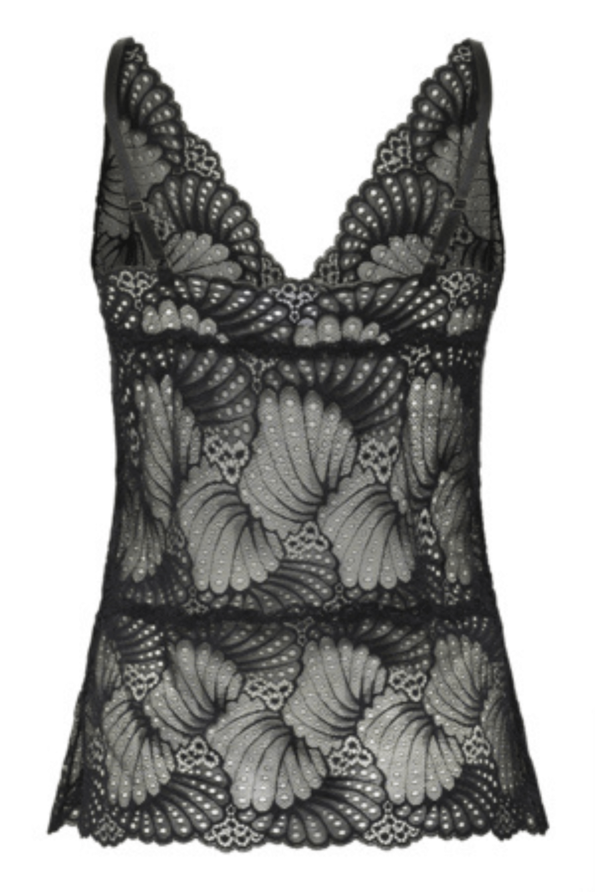 DAISY SINGLET TOP BLACK