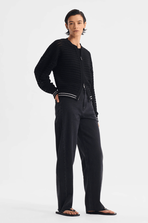 DALLAS KNIT JACKET BLACK