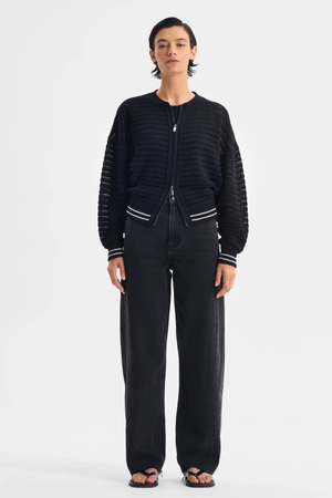 DALLAS KNIT JACKET BLACK