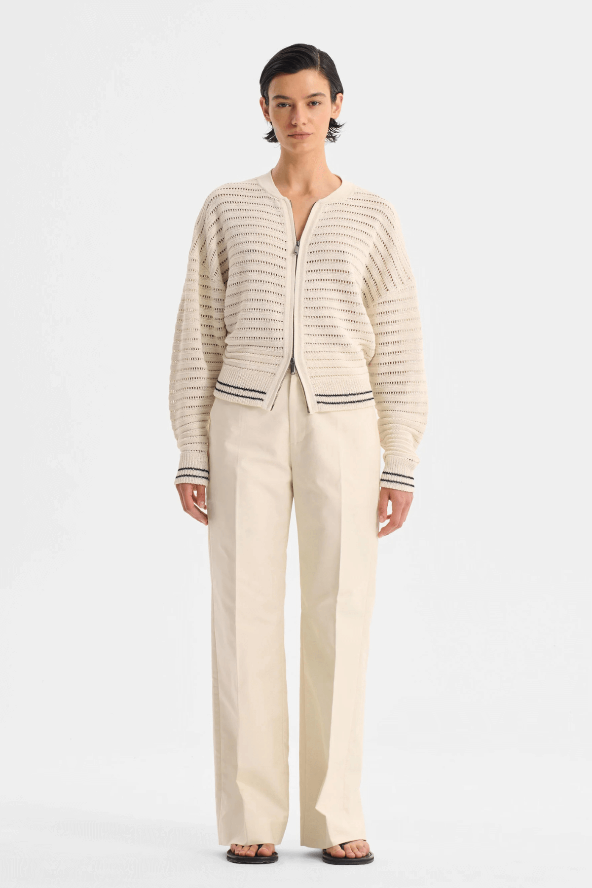 DALLAS KNIT JACKET MILK