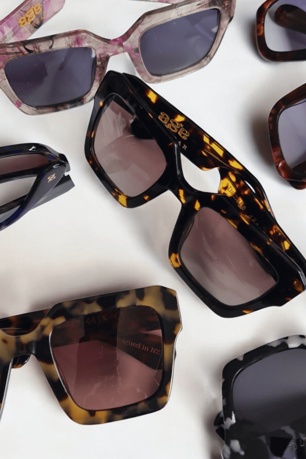 DAMAGE SUNGLASSES INDIGO TORT/BROWN