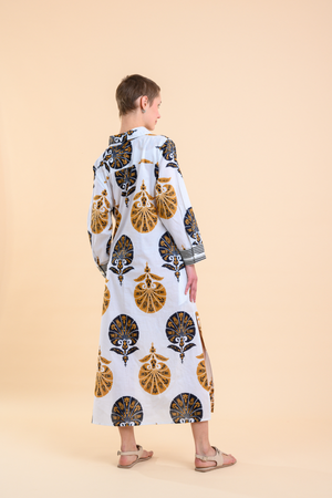 DANICA DRESS BLACK/GOLD